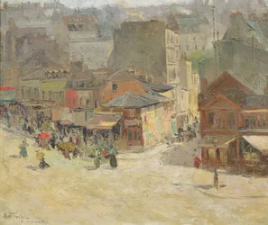 Scène de rue à Montmartre